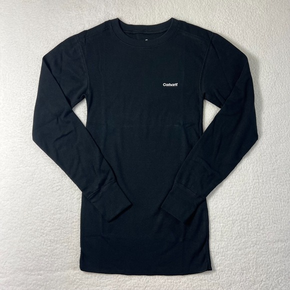 Carhartt Other - Carhartt Heavyweight Cotton‎ Thermal Crewneck Top Black Men's Size S VTG NWT